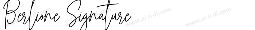 Berlione Signature字体转换